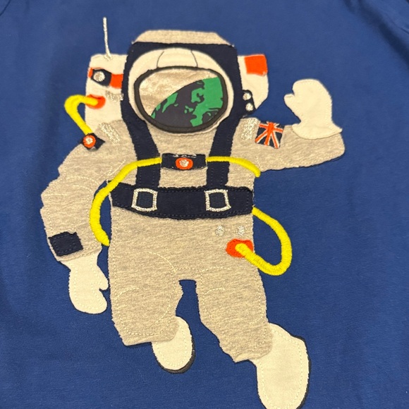 Mini Boden sz8-9y Royal Blue Astronaut Long Sleeve Tee - Picture 5 of 5